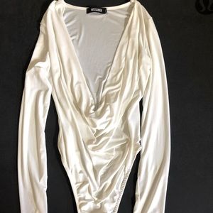 MISSGUIDED - white bodysuit